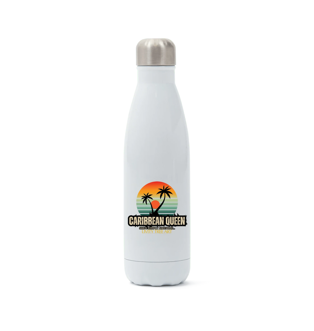 Caribbean Queen Stainless Steel Bottle - Livity Tree Art