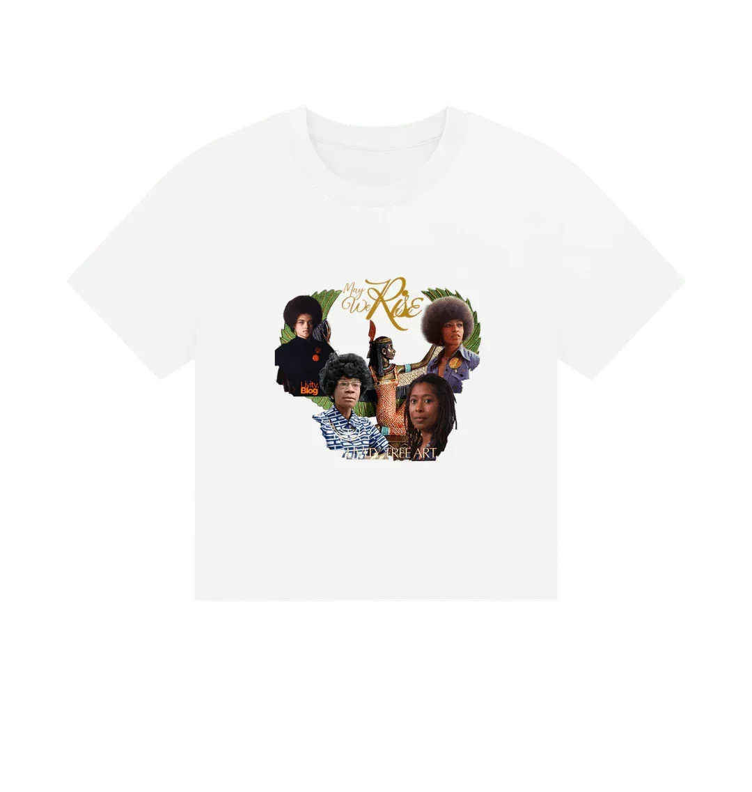 May We Rise Women's Boxy Tee - Livity Tree Art