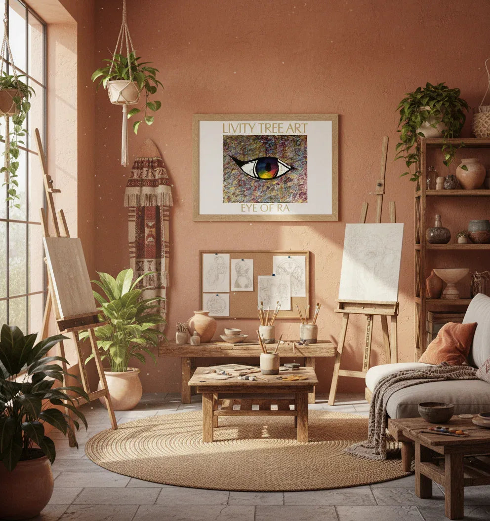 Eye of RA Landscape Art Print - Livity Tree Art