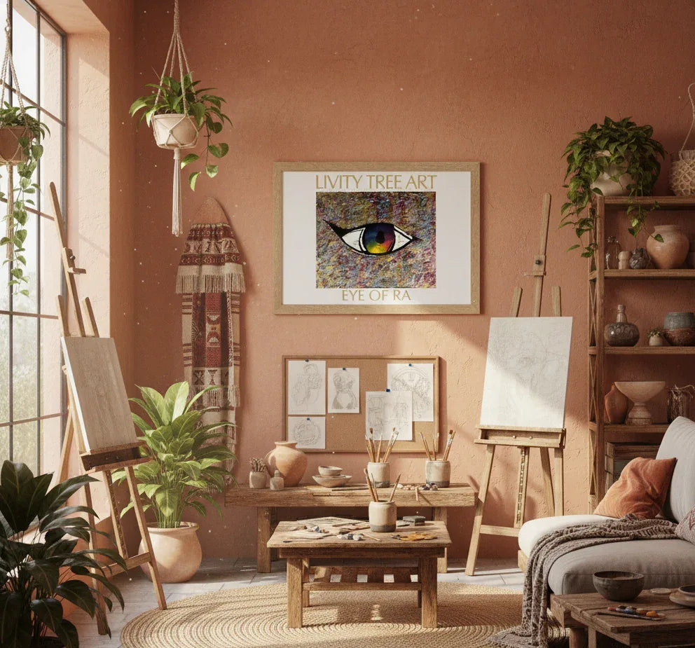 Eye of RA Landscape Art Print - Livity Tree Art