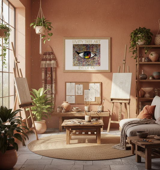 Eye of RA Landscape Art Print