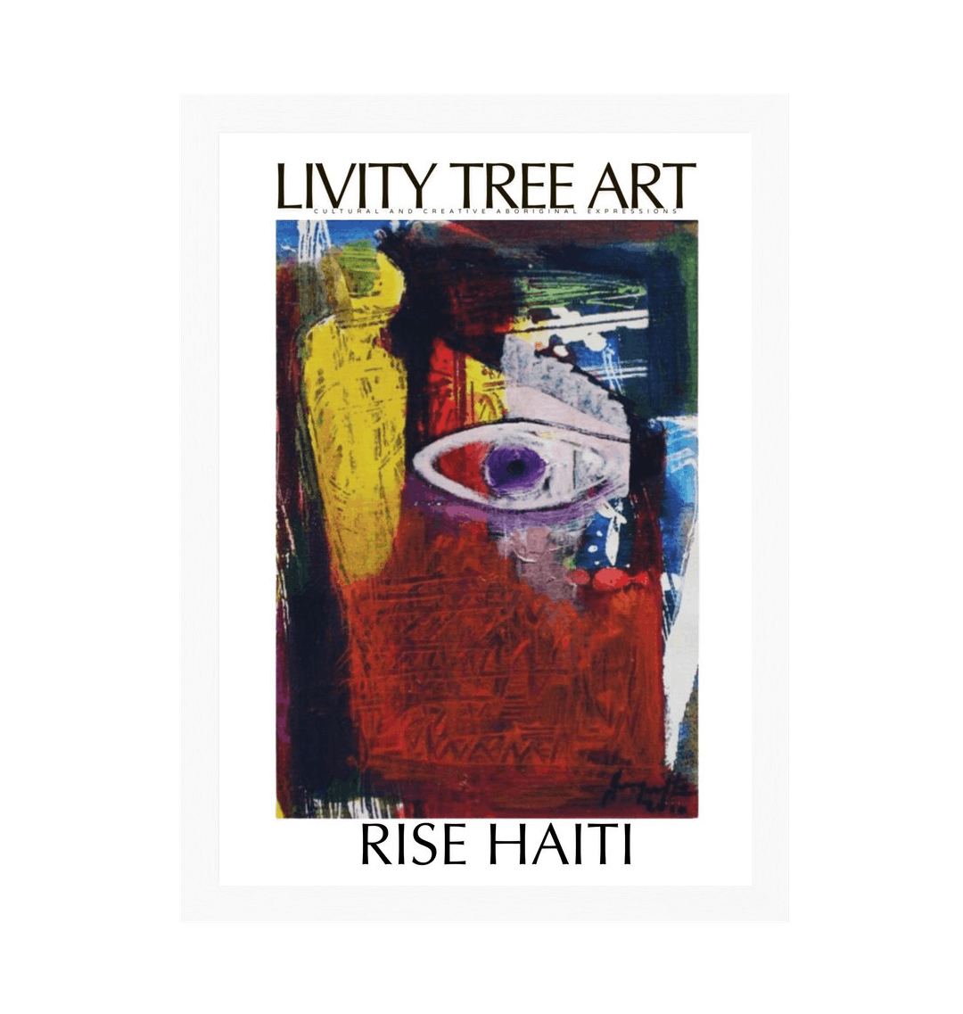 White Frame Framed art print Front