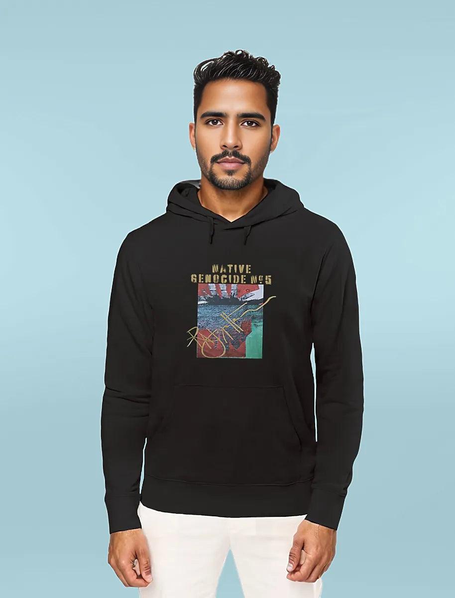 Native Genocide #5 Premium Lightweight Straight Cut Unisex Hoodie | Tree of Life Art - Tree of Life Art