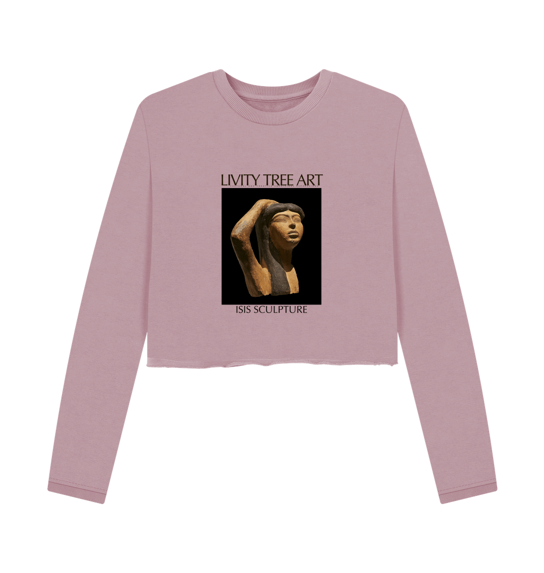 Mauve Printed Boxy Jumpers Front