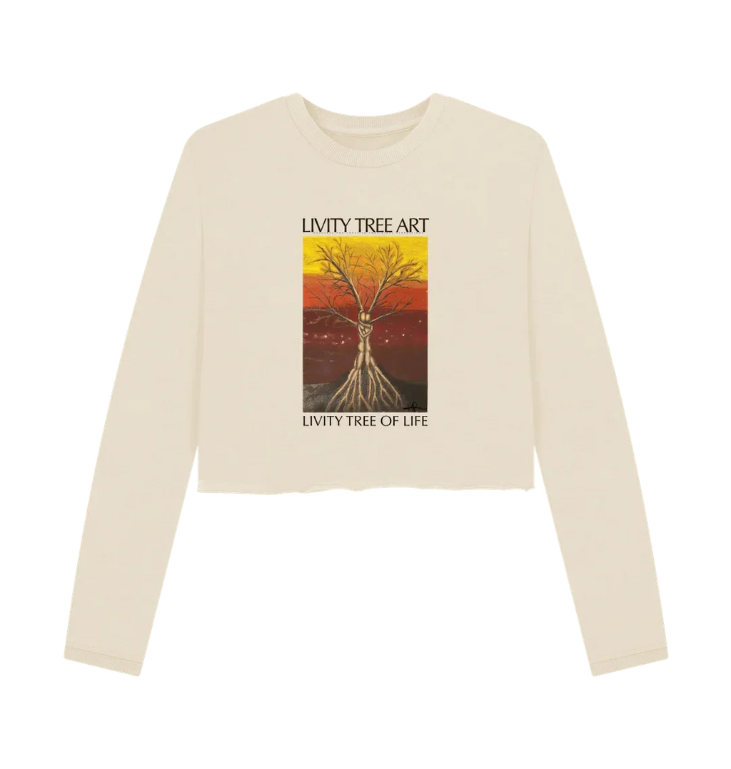 Livity Tree of Life Organic Women's Boxy Jumper - Livity Tree Art