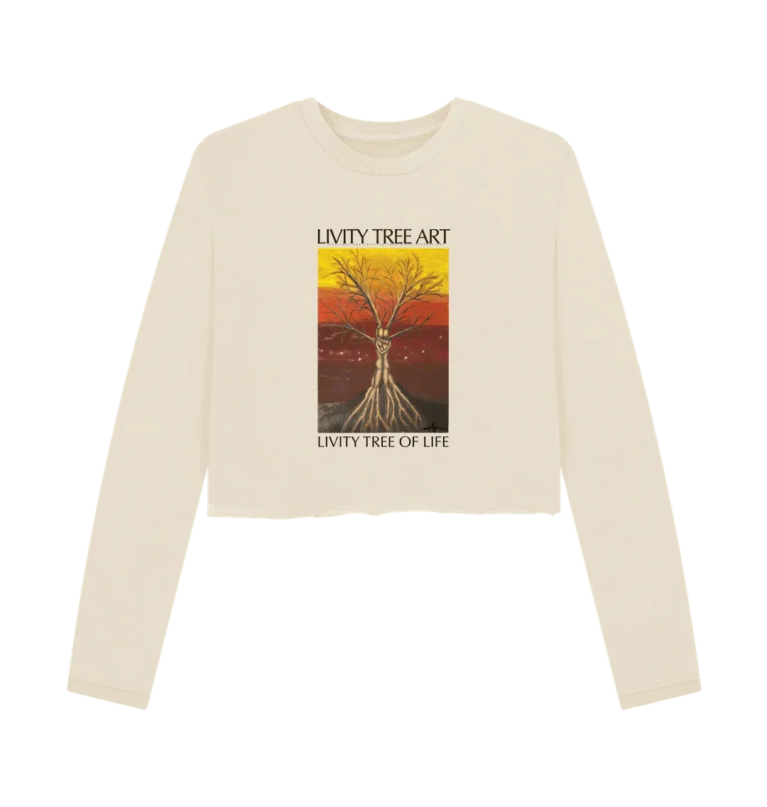 Livity Tree of Life Organic Women's Boxy Jumper - Livity Tree Art