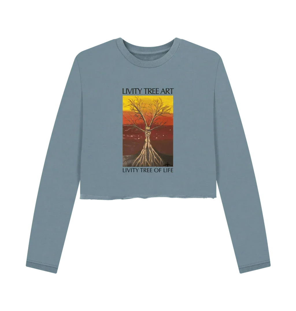 Livity Tree of Life Organic Women's Boxy Jumper - Livity Tree Art