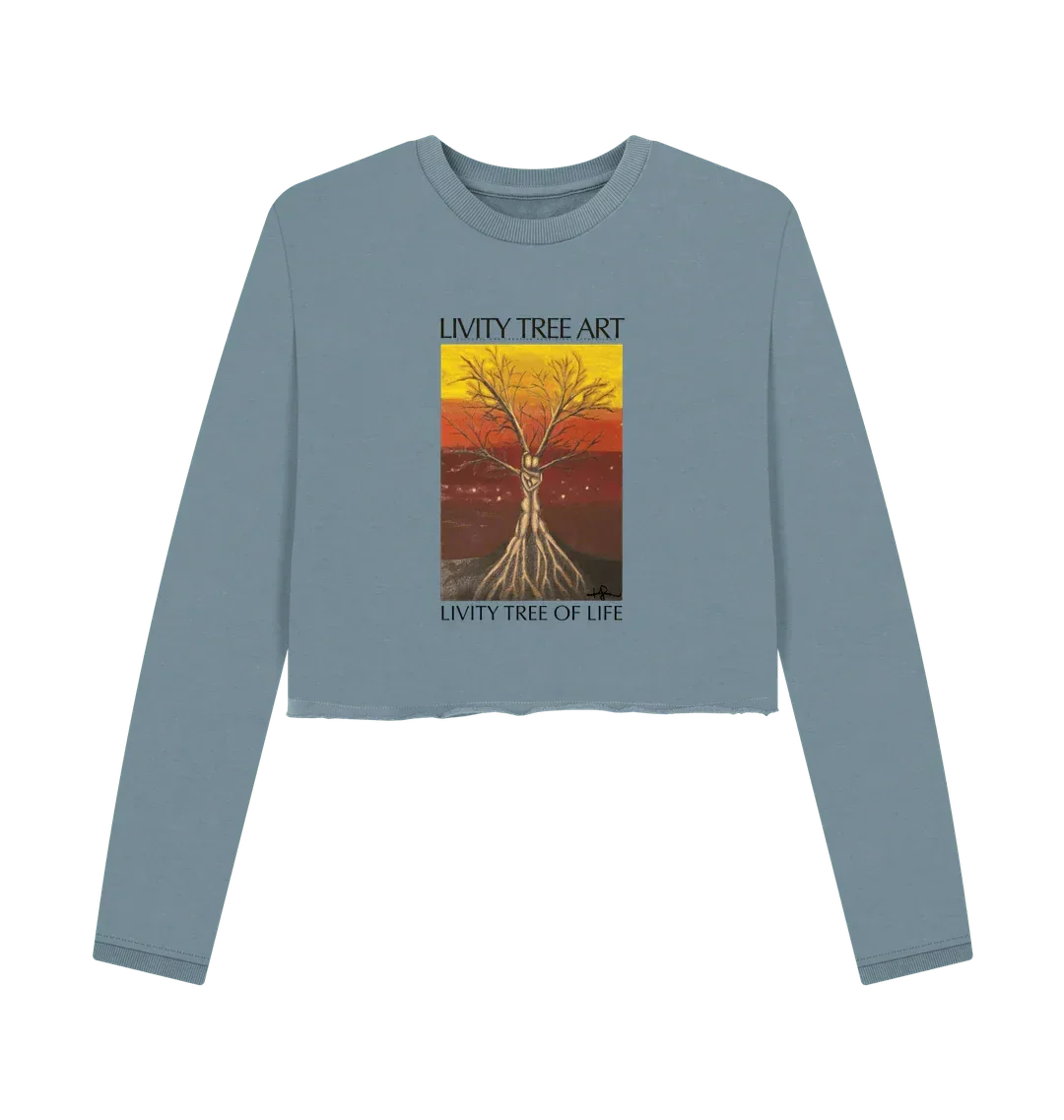 Livity Tree of Life Organic Women's Boxy Jumper - Livity Tree Art