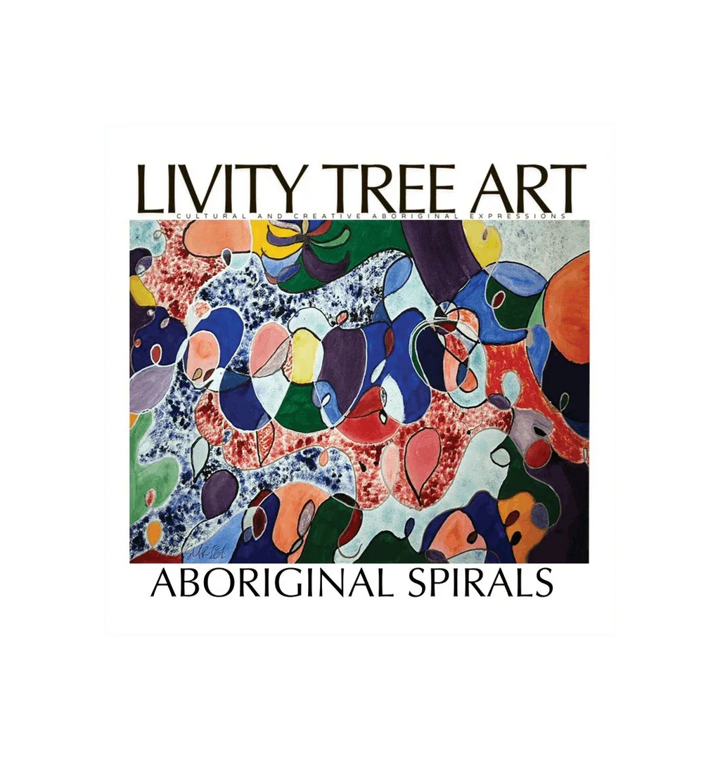 Aboriginal Spirals Landscape Art Print - Livity Tree Art