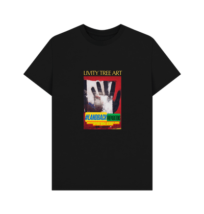 Black Printed T-shirt Front