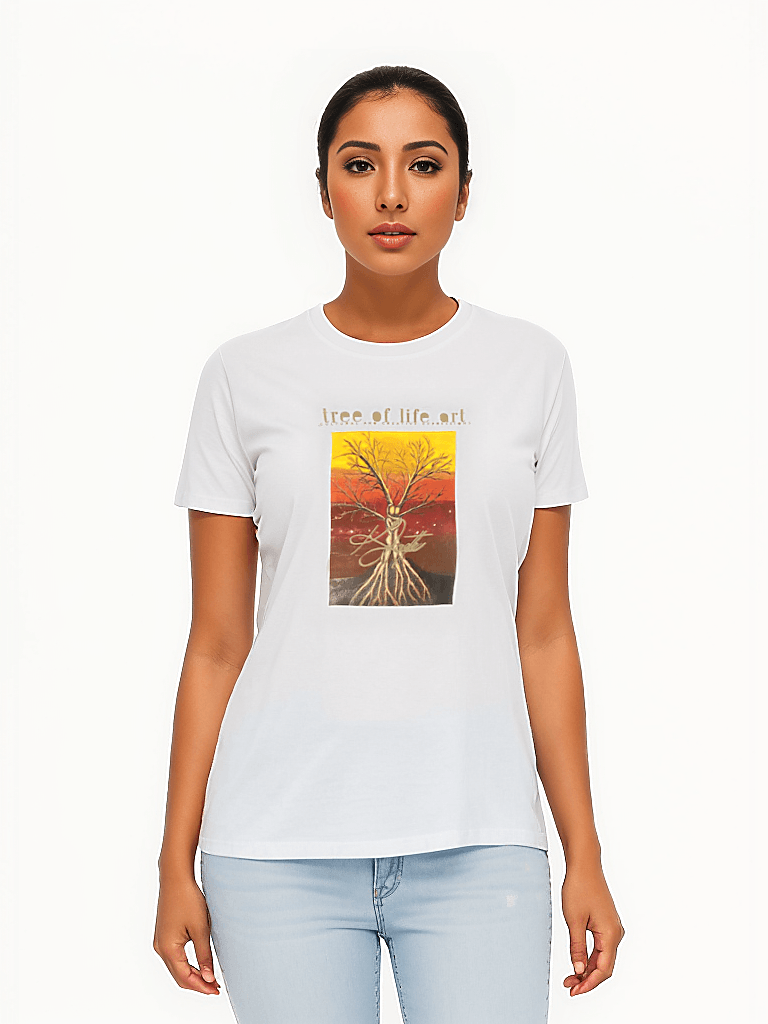 Tree of Life Premium Lightweight Unisex T-shirt - 100% Organic Cotton | Tree of Life Art - Tree of Life Art