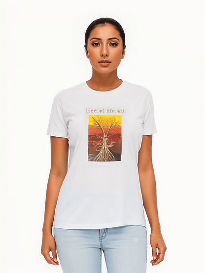 Tree of Life Premium Lightweight Unisex T-shirt - 100% Organic Cotton | Tree of Life Art - Tree of Life Art
