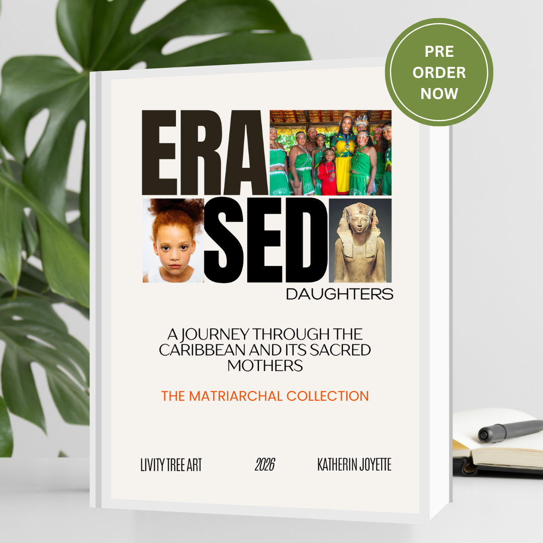Book titled 'Erase D Daughters' with a pre-order now button on a white background with green leaves.