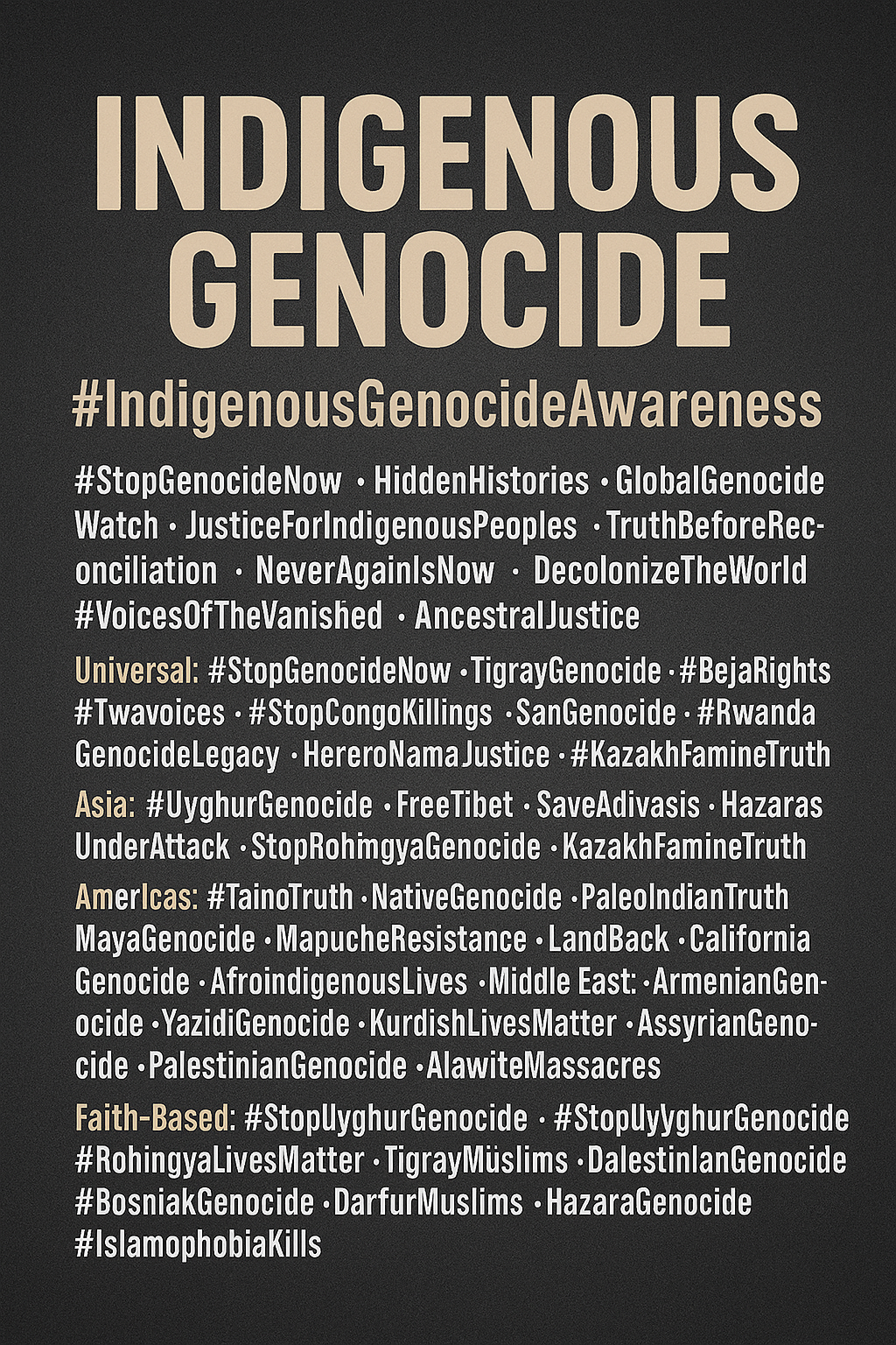 Erased Nations: A Global History of Indigenous Genocide - Tree of Life Art
