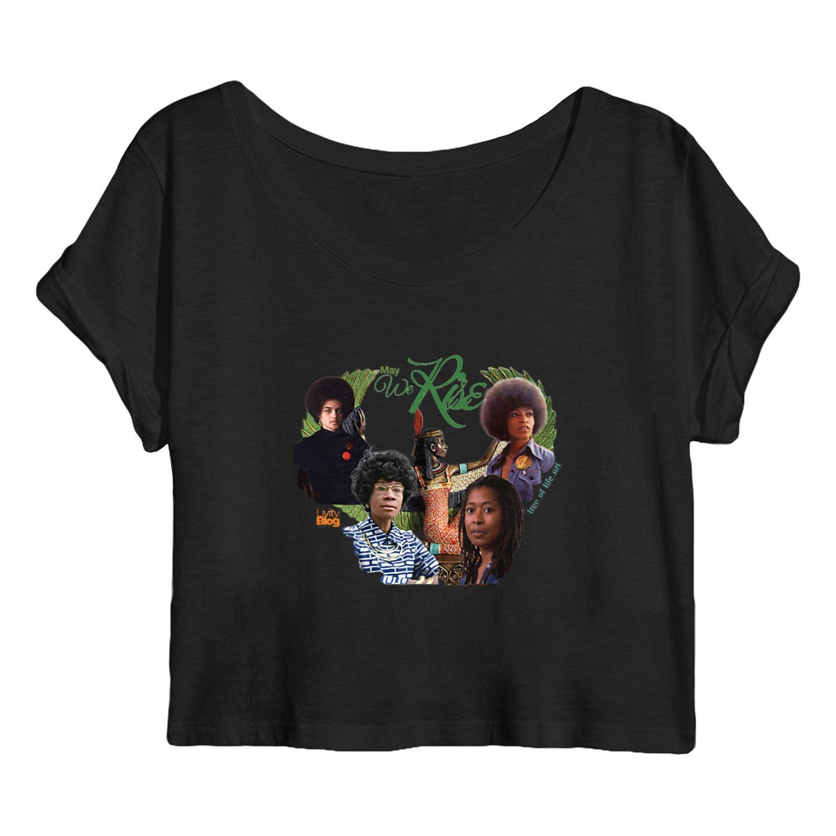 May We Rise MAAT Women's Organic Crop Top | Tree of LIfe Art - Tree of Life Art