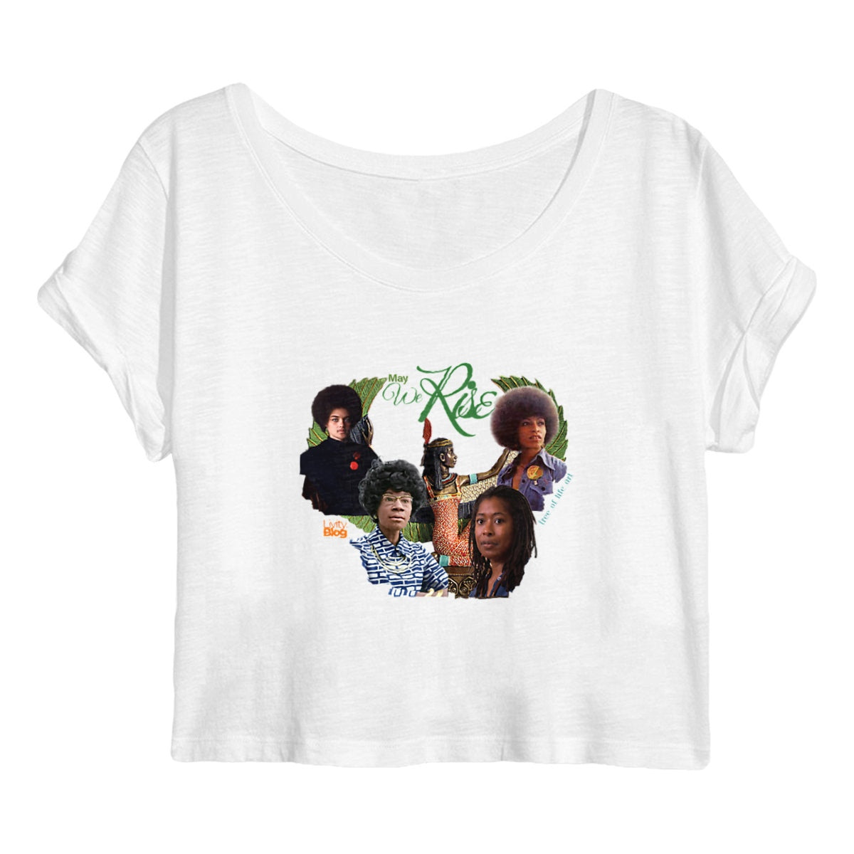 May We Rise MAAT Women's Organic Crop Top | Tree of LIfe Art - Tree of Life Art