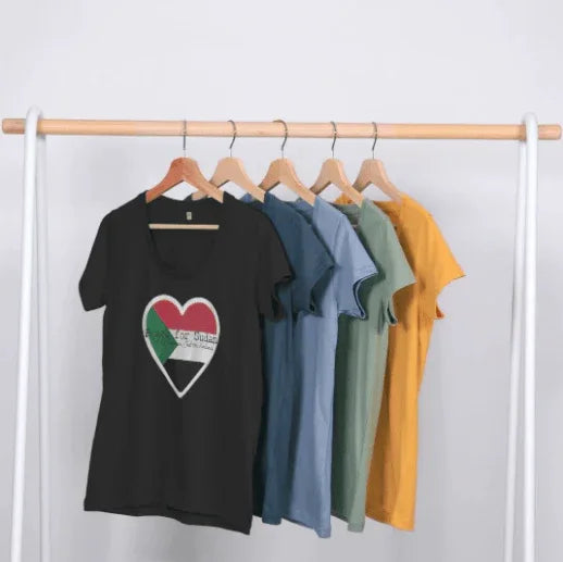 Peace for Sudan Women's Scoop Neck T-shirt - Livity Tree Art