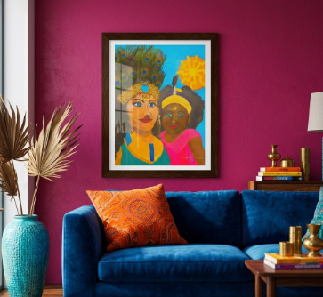 Caribbean Mother Fine Art Framed Poster