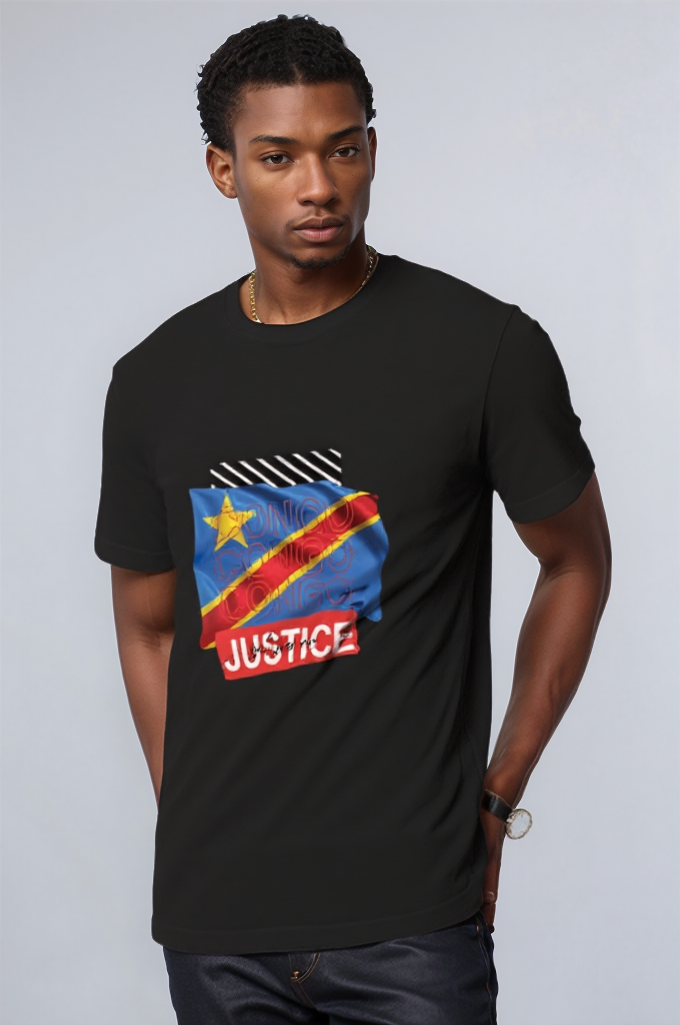 Ceasefire in the DRCongo Premium Unisex Heavyweight Tshirt, 100% Organic Cotton - Tree of Life Art