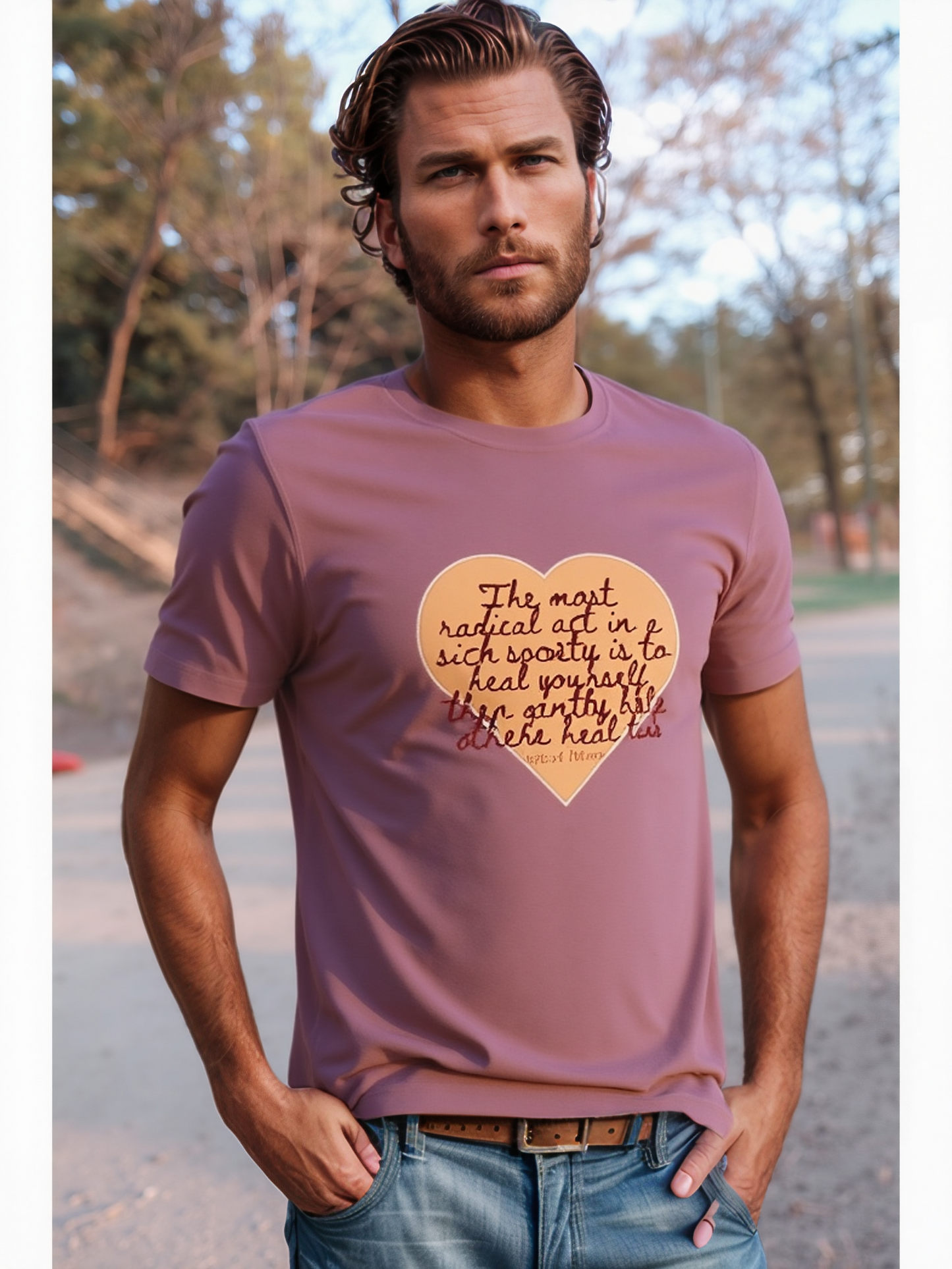 Radical Unisex Heavyweight Premium T-shirt - 100% Organic Cotton | Tree of Life Art - Tree of Life Art