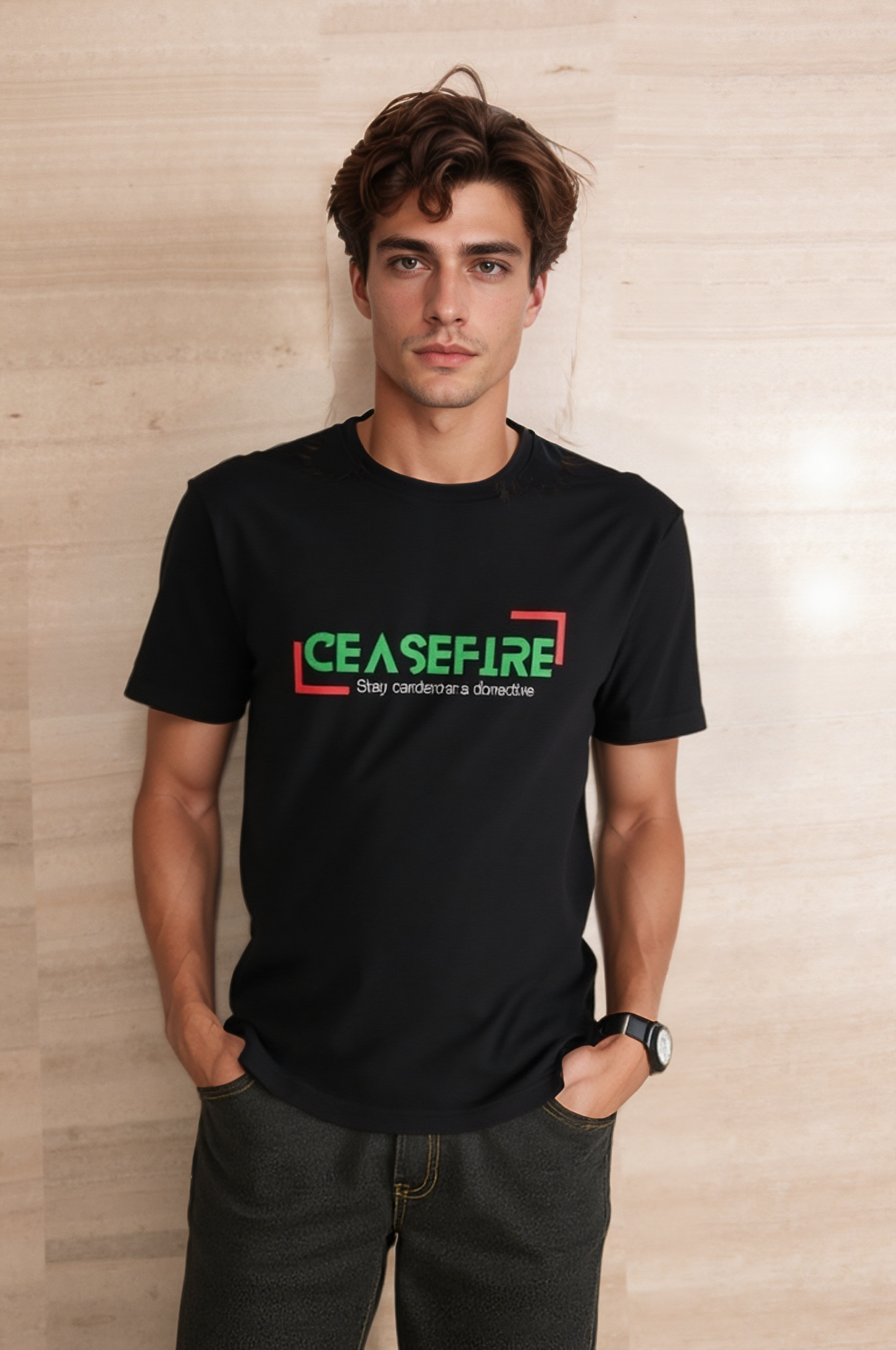 Ceasefire in Palestine Premium Unisex tshirt, Lightweight 100% Organic Cotton | Tree of Life Art - Tree of Life Art