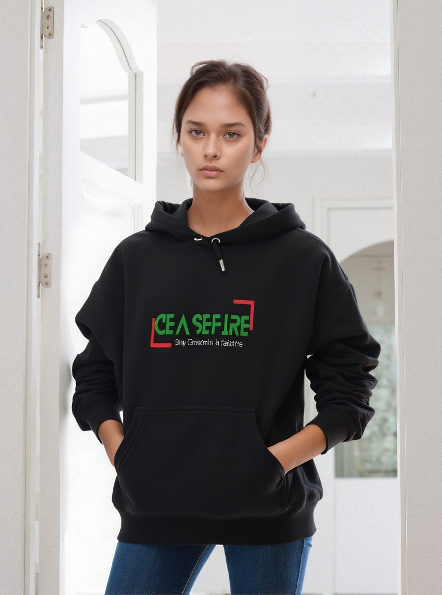 Ceasefire Palestine Unisex Premium Hoodie, Heavyweight Medium Fit | Tree of Life Art - Tree of Life Art