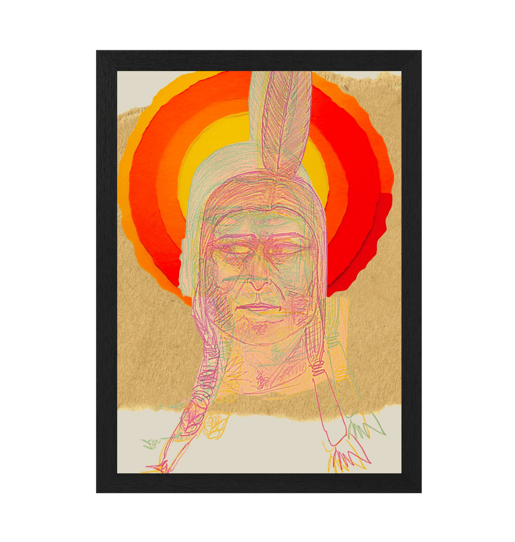 Black Frame Framed art print Front