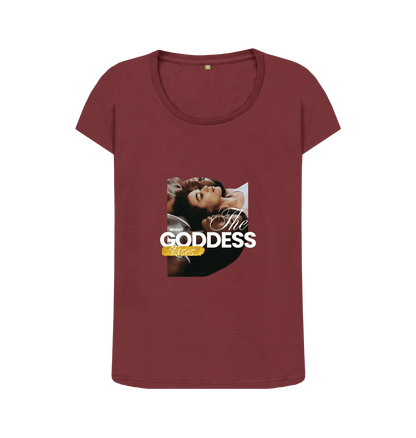 Red Wine Printed T-shirt Front