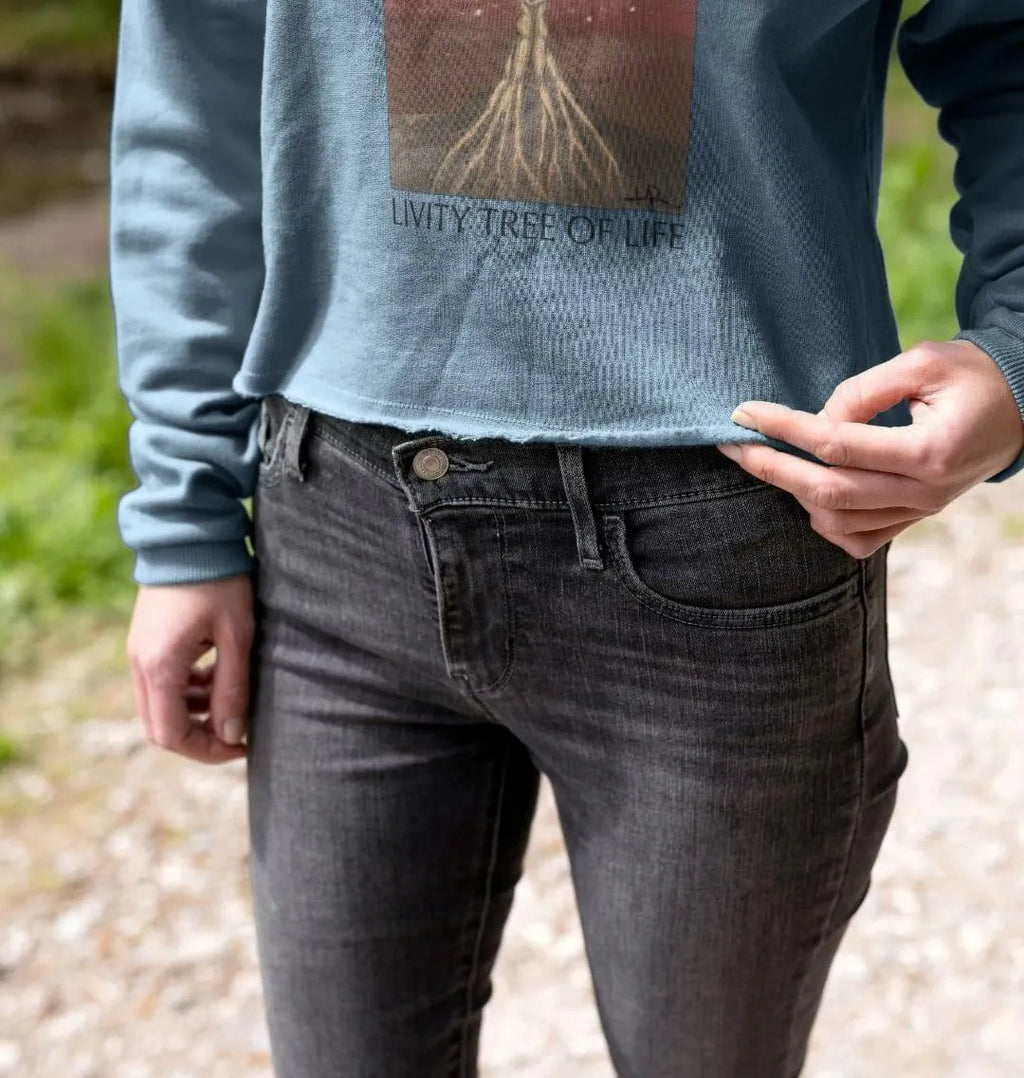 Livity Tree of Life Organic Women's Boxy Jumper - Livity Tree Art
