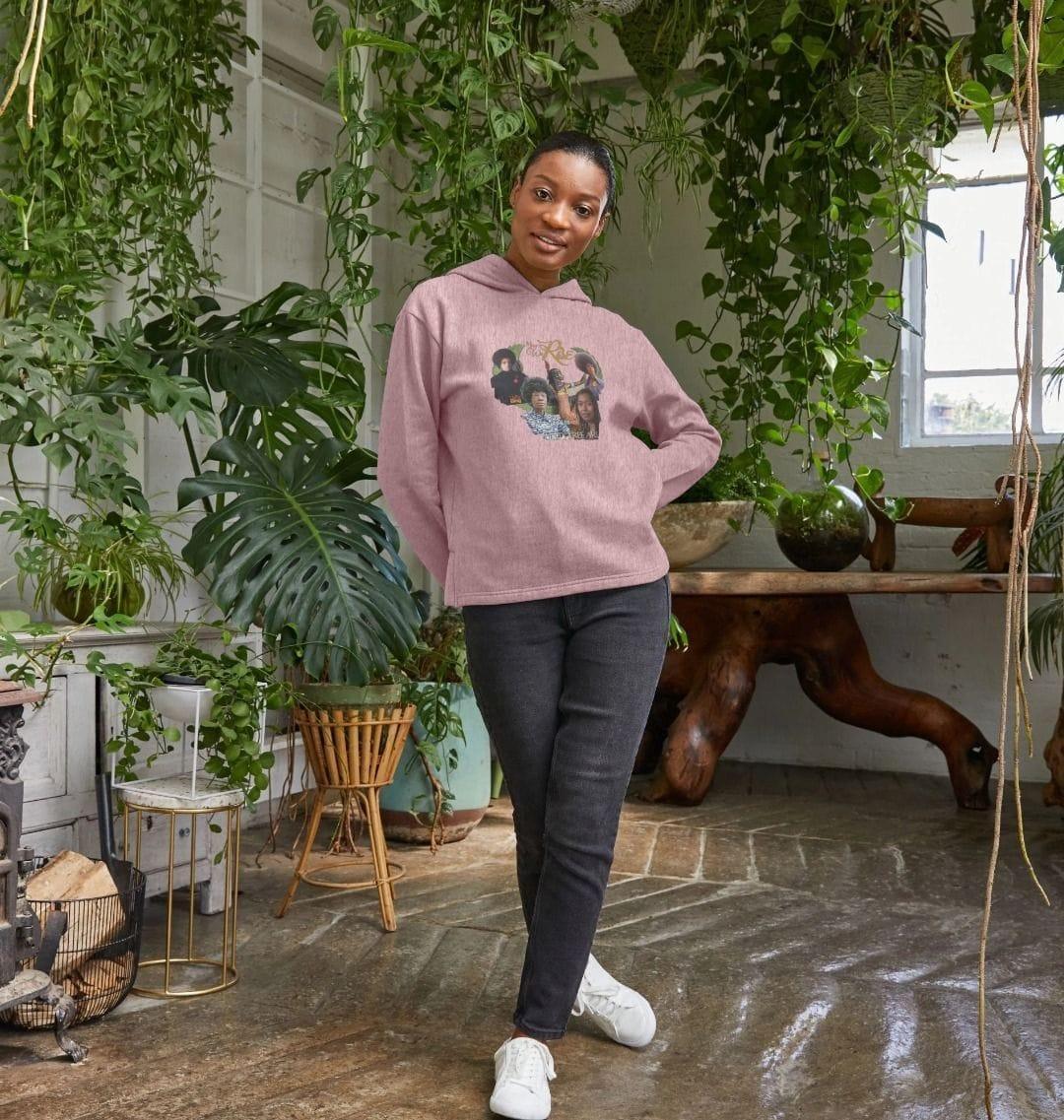 May We Rise Women's Relaxed Fit Hoodie - Livity Tree Art