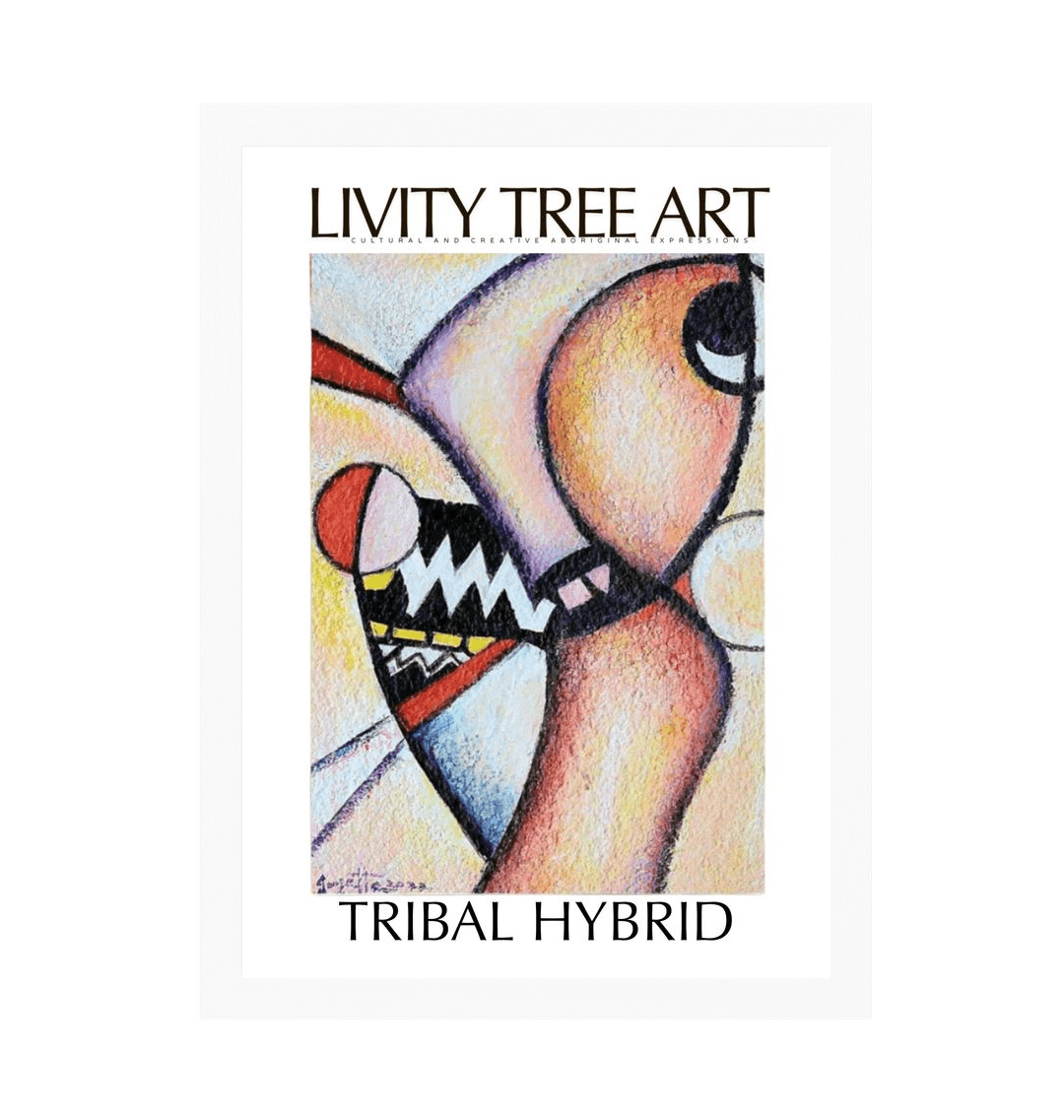 White Frame Framed art print Front