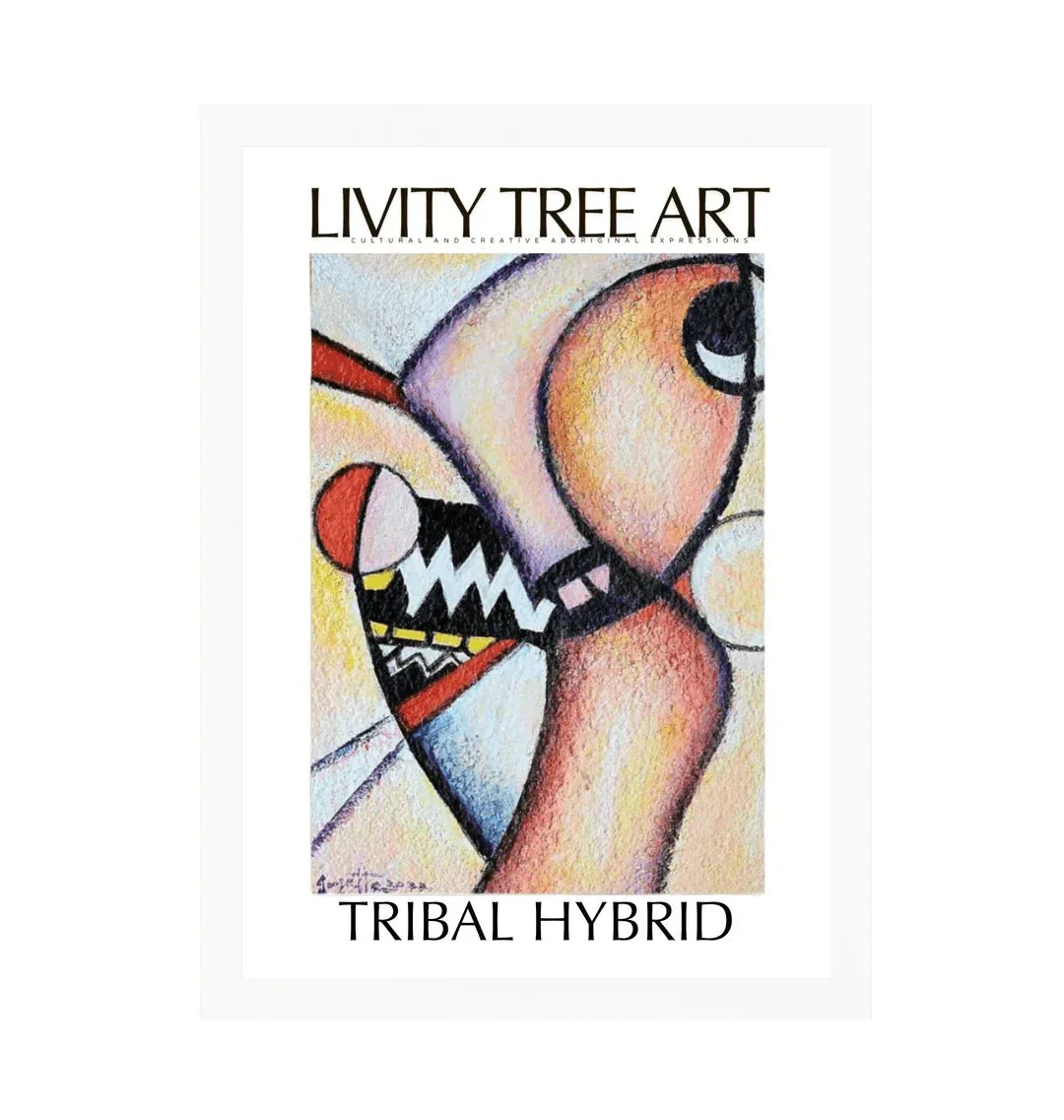 Tribal Hybrid Portrait Art Print (Frame Optional) - Livity Tree Art