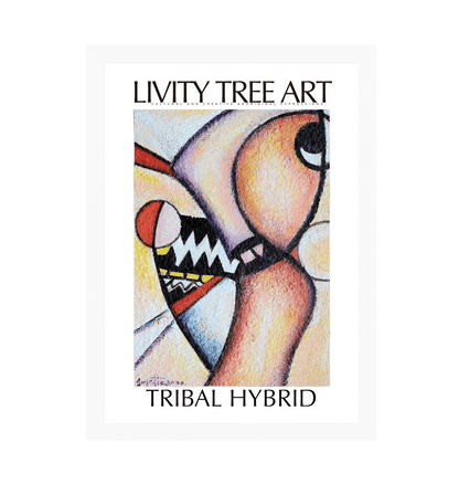 White Frame Framed art print Front