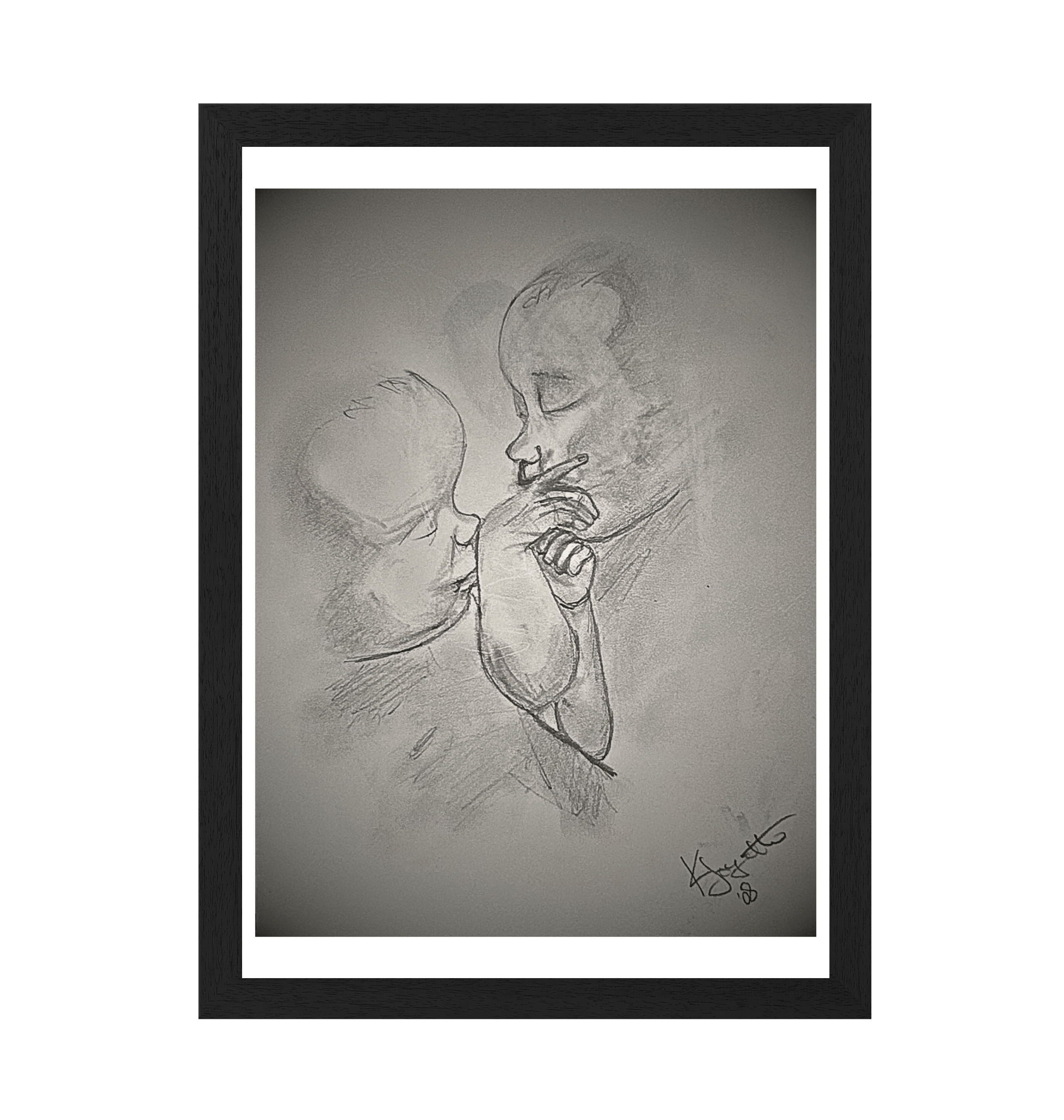 Black Frame Framed art print Front