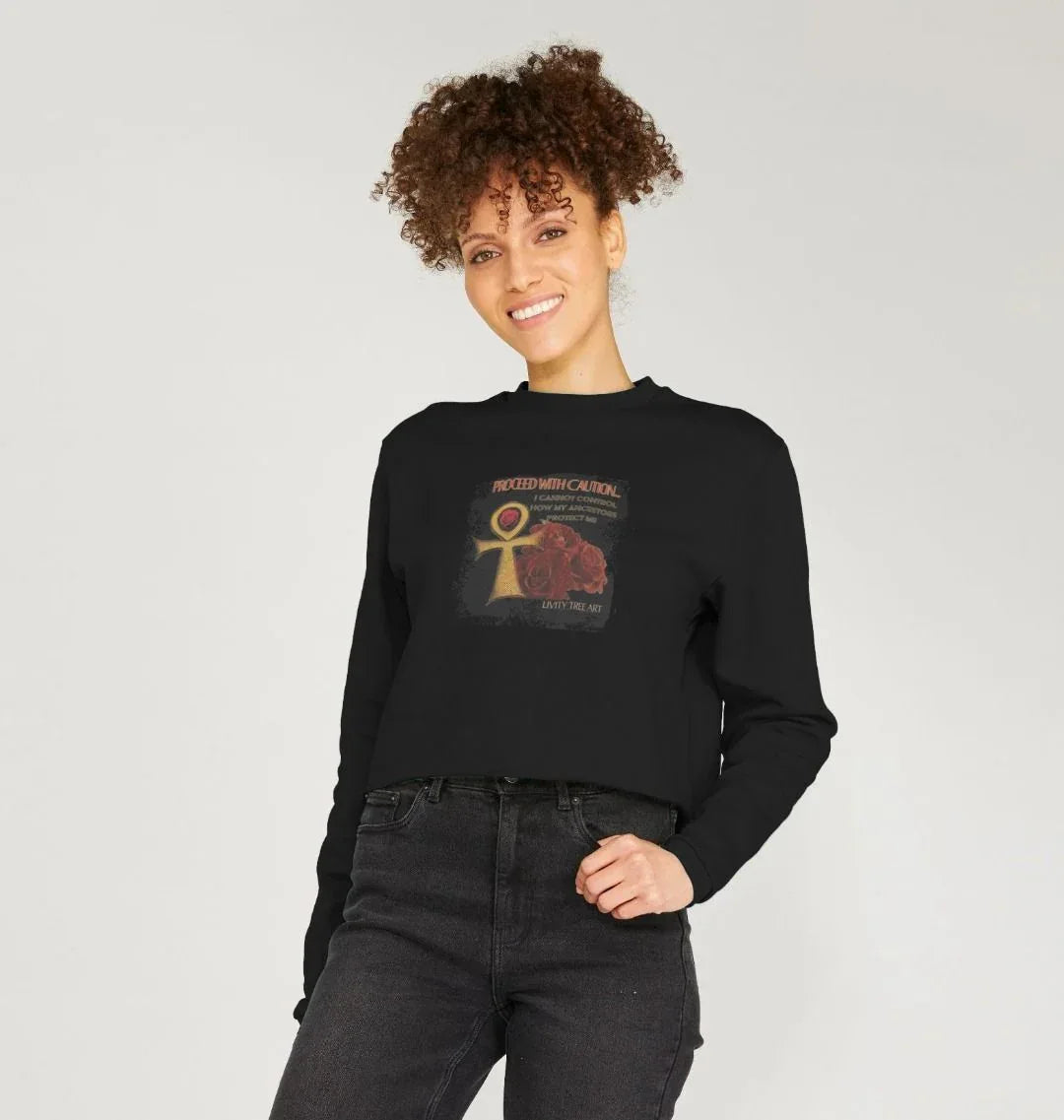 Ancestors Protection Women's Boxy Jumper - Livity Tree Art