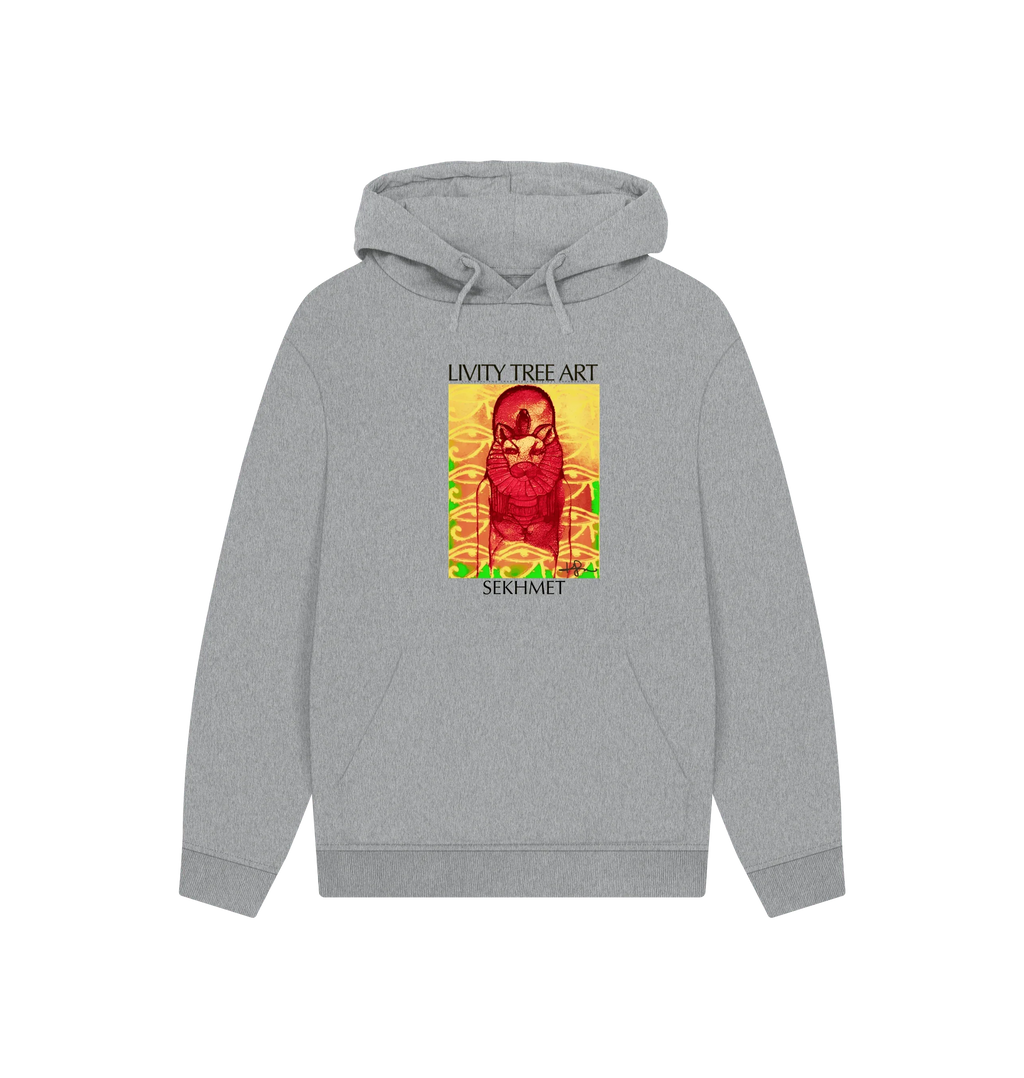Rastafari Sekhmet Unisex Kangaroo Pocket Hoody - Livity Tree Art