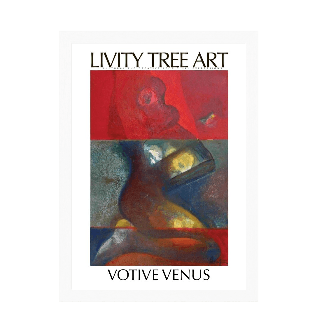 White Frame Framed art print Front