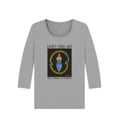 Athletic Grey Printed Long Sleeve T Shirt Front