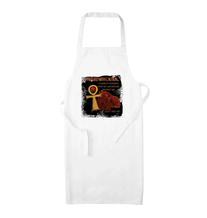 Ancestors Protection Organic Cotton Apron - Livity Tree Art