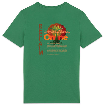 Reclaim Lightweight Unisex tee, front and back logo | Tree of Life Art - Tree of Life Art