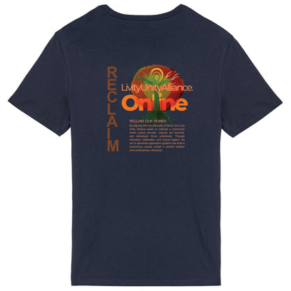 Reclaim Lightweight Unisex tee, front and back logo | Tree of Life Art - Tree of Life Art