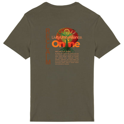 Reclaim Lightweight Unisex tee, front and back logo | Tree of Life Art - Tree of Life Art