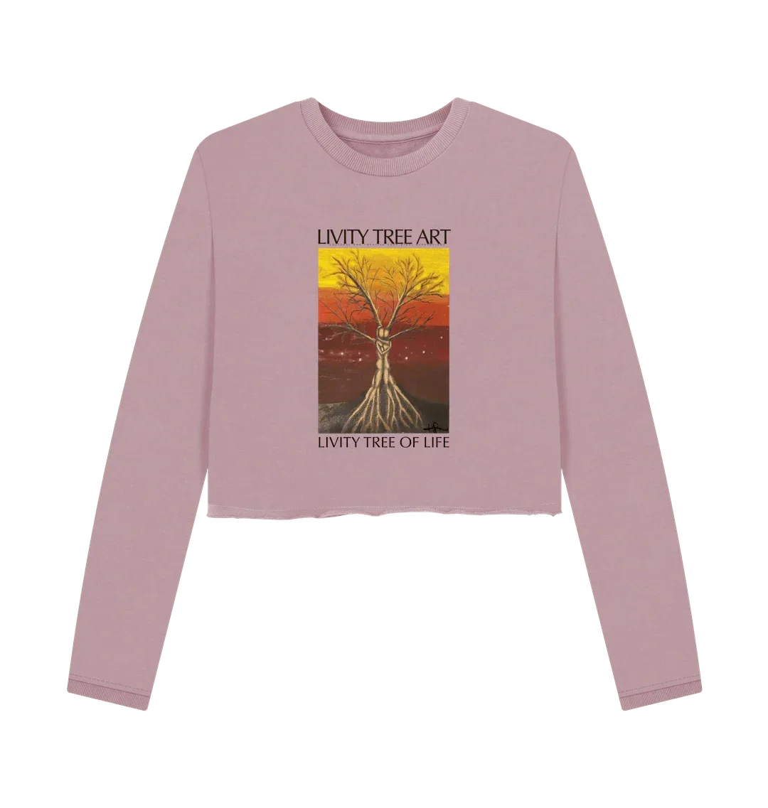 Livity Tree of Life Organic Women's Boxy Jumper - Livity Tree Art