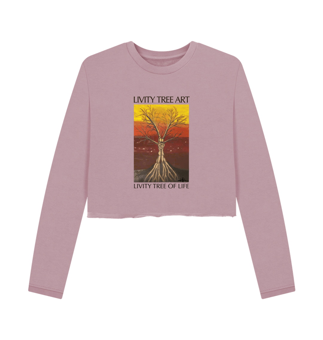 Mauve Printed Boxy Jumpers Front