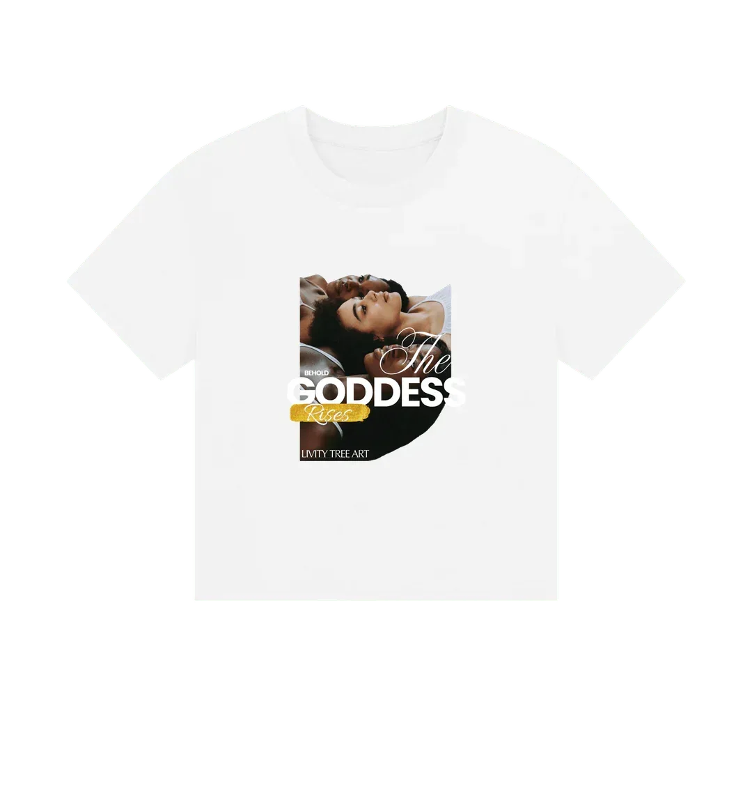 Goddess Rises Women's Boxy Tee - Livity Tree Art
