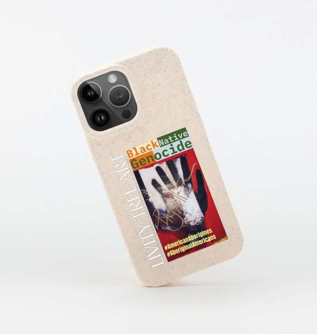 Black Native Genocide Phone Case - Livity Tree Art