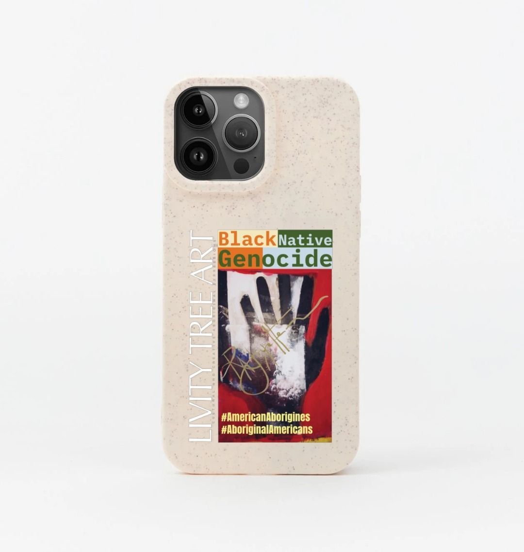Black Native Genocide Phone Case - Livity Tree Art