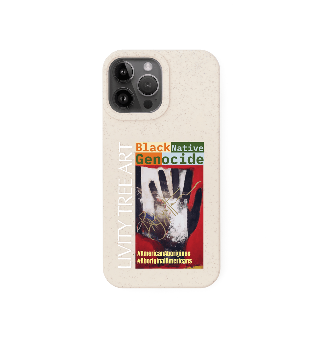 Black Native Genocide Phone Case - Livity Tree Art