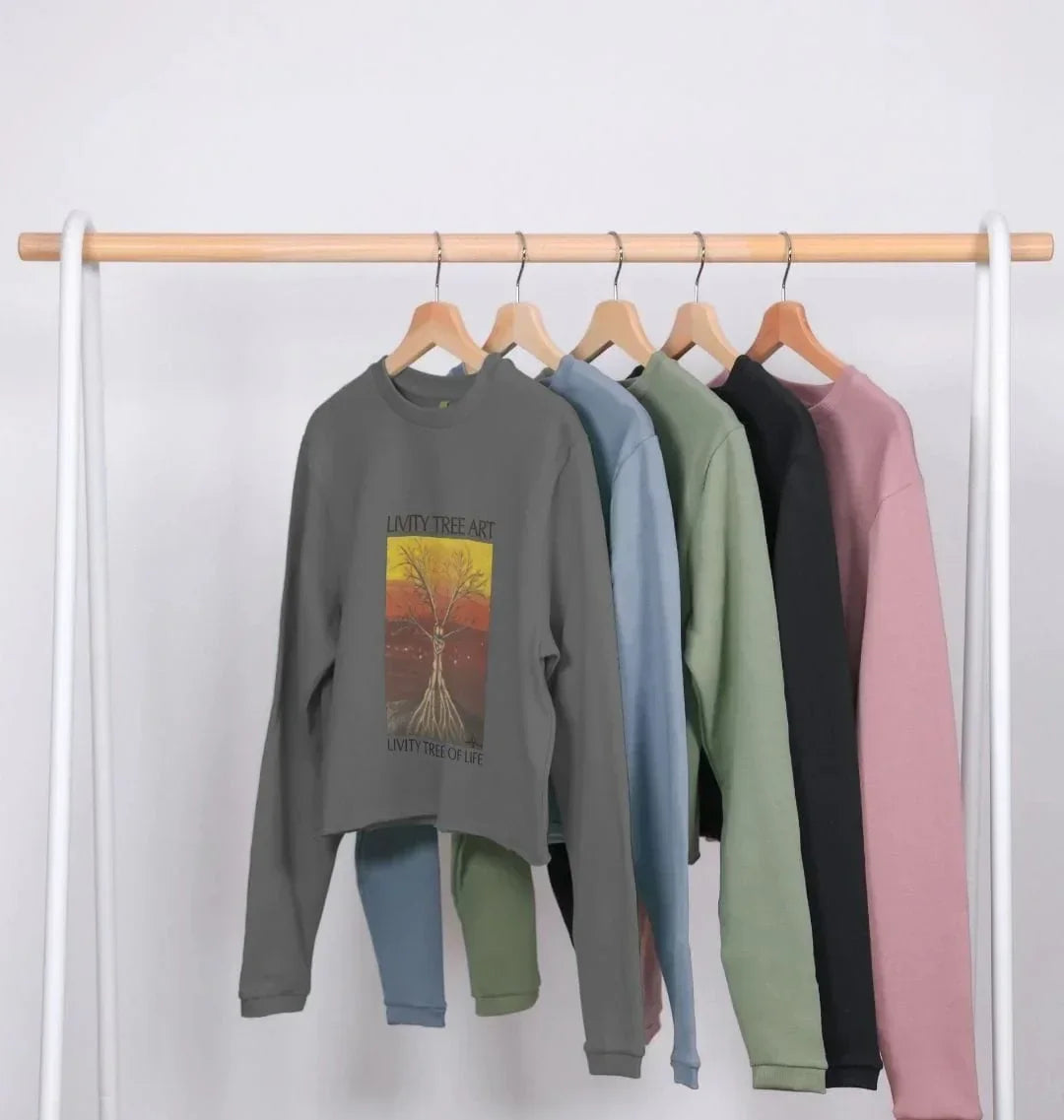 Livity Tree of Life Organic Women's Boxy Jumper - Livity Tree Art