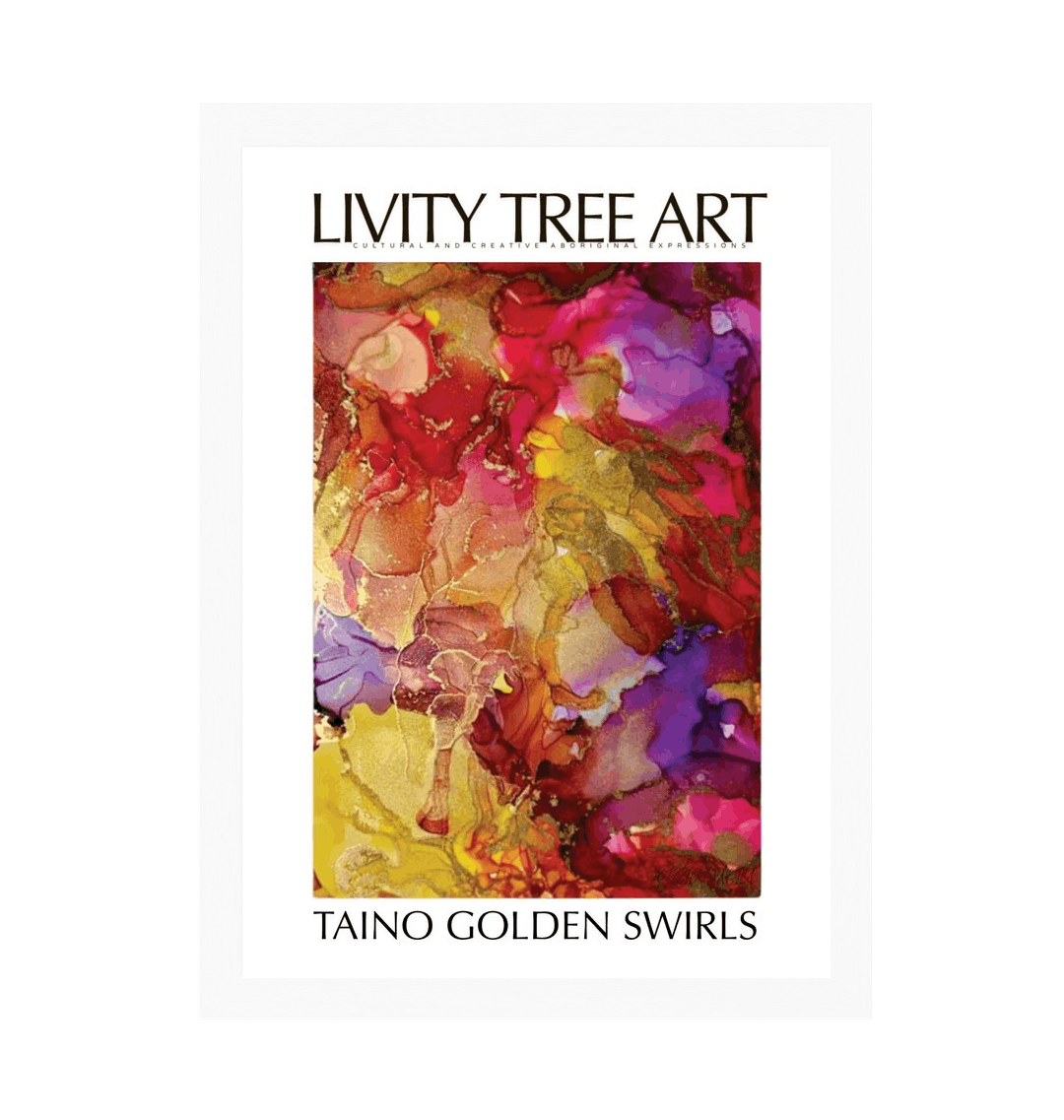 White Frame Framed art print Front